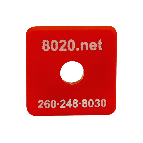 2015RED -  10 Series End Cap with Push-In Fastener