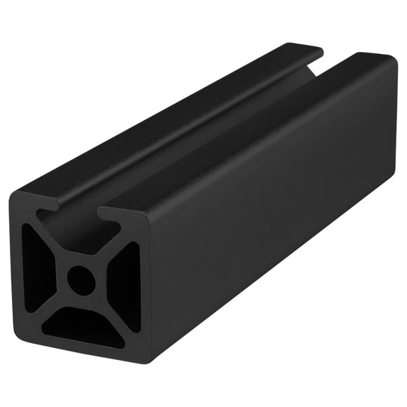 25-2501-3M-BLACK-FB -  5mm X 25mm MONO T-SLOT EXT 3M BAR FULLBLACK ANODIZE