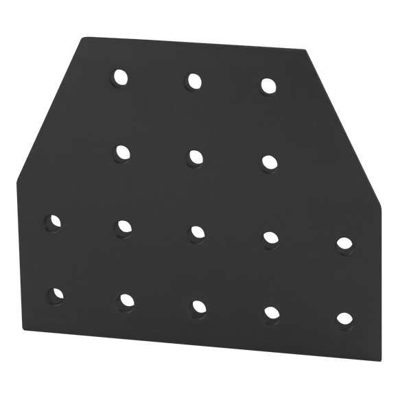 4422-BLACK -  15 Series 16 Hole - Tee Flat Plate