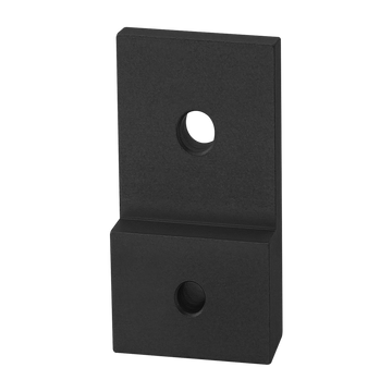 4521-BLACK -  10 to 15 Series 2 Hole - Straight Transition Flat Plate with Flush Offset