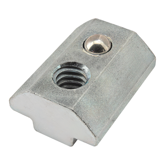 13054 -  1/4-20 Self-Aligning Slide-in T-Nut with Ball Spring