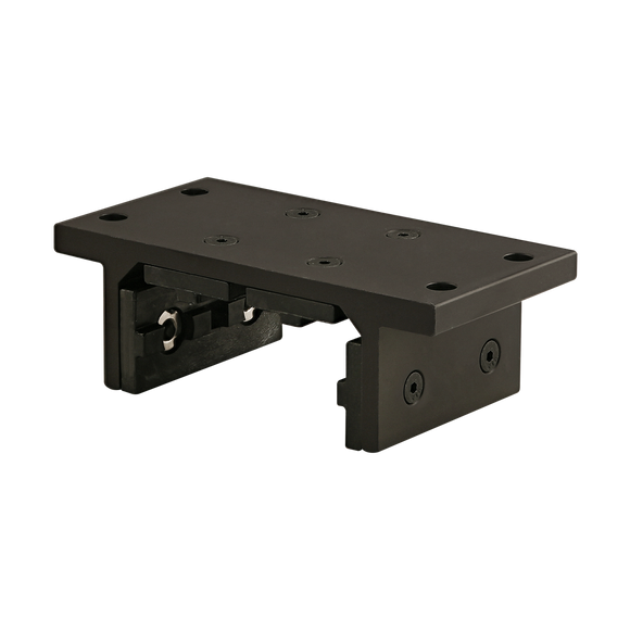 6833-BLACK -  15 Series 4 Slot Mount - Double Flange Short High-Cycle Linear Bearing