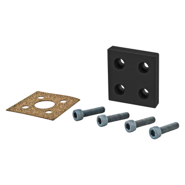 25-2349-BLACK -  25 Series 4-Hole Pressure Manifold Stopper Plate