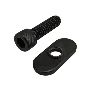 3305 -  Bolt Assembly: 1/4-20 x .875" Black SHCS and Slide-In Economy T-Nut - Centered Thread - Black Zinc