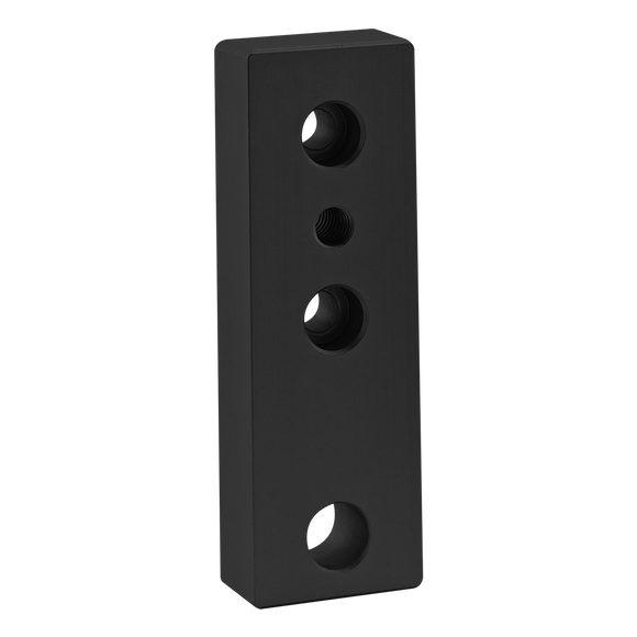 2170-BLACK -  15 Series 4 Hole - Leveling Anchoring Base Plate: 3/8-16 Tap