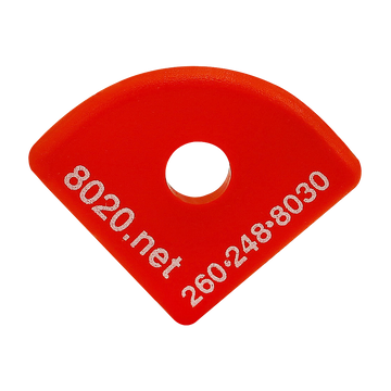 2035RED -  15 Series End Cap with Push-In Fastener