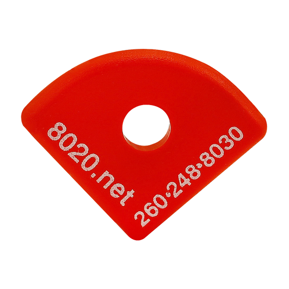 2035RED -  15 Series End Cap with Push-In Fastener