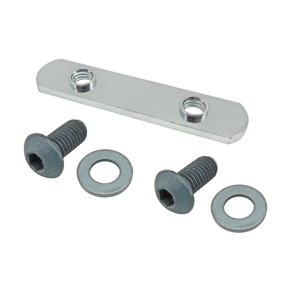 75-3514 -  Bolt Assembly: (2) M8 x 16.00mm Blue BHSCS with (2) Washer and Double Slide-In Economy T-Nut - Bright Zinc