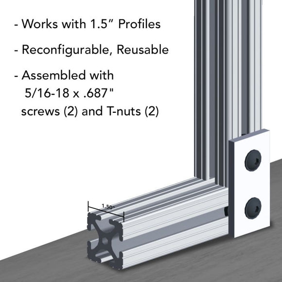 4307 - 15 Series 2 Hole - Straight Flat Plate