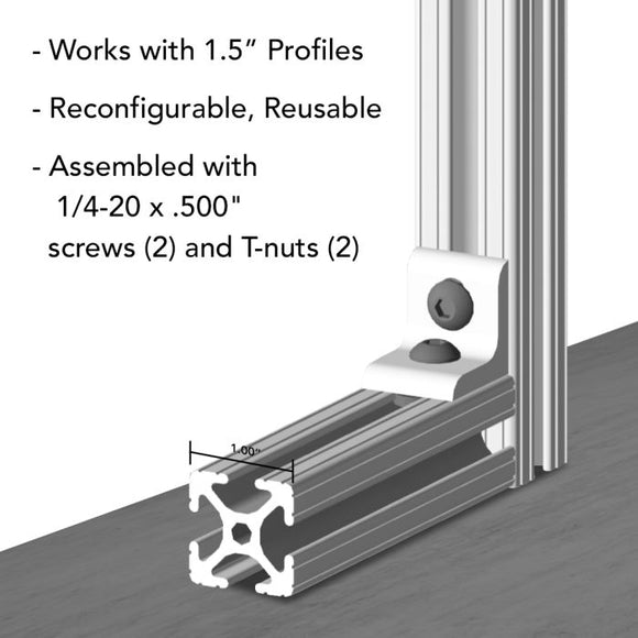 4265 - 10 Series 2 Hole - Slotted Inside Corner Bracket