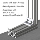 4113 - 10 Series 4 Hole - Wide Inside Corner Bracket-4