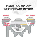 1002-S - 1” X 1” Smooth Surface T-Slotted Profile - Two Adjacent Open T-Slots-3