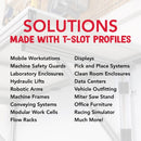 1002-S - 1” X 1” Smooth Surface T-Slotted Profile - Two Adjacent Open T-Slots-7