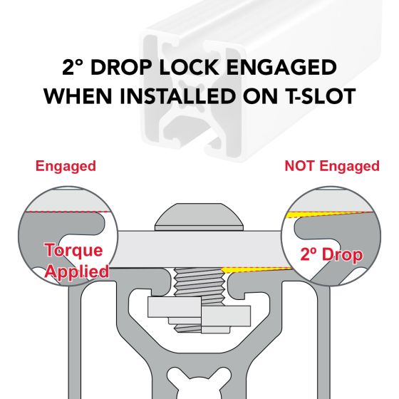 1504-LS - 1.50” X 1.50” Lite Smooth Surface T-Slotted Profile - Two Opposite Open T-Slots
