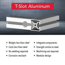 1504-LS - 1.50” X 1.50” Lite Smooth Surface T-Slotted Profile - Two Opposite Open T-Slots-4