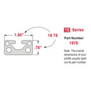 1575 - ﻿1.5” X .75” T-Slotted Extrusion-5