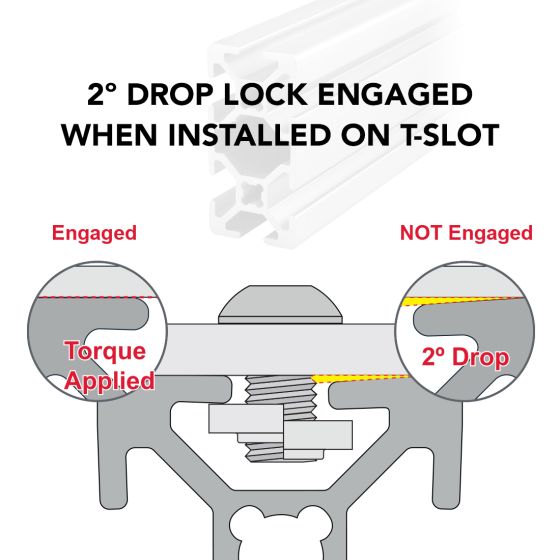 20-2040 - 20mm X 40mm T-Slotted Profile - Six Open T-Slots