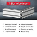 20-2040 - 20mm X 40mm T-Slotted Profile - Six Open T-Slots-4