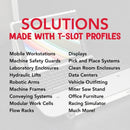 20-2040 - 20mm X 40mm T-Slotted Profile - Six Open T-Slots-7