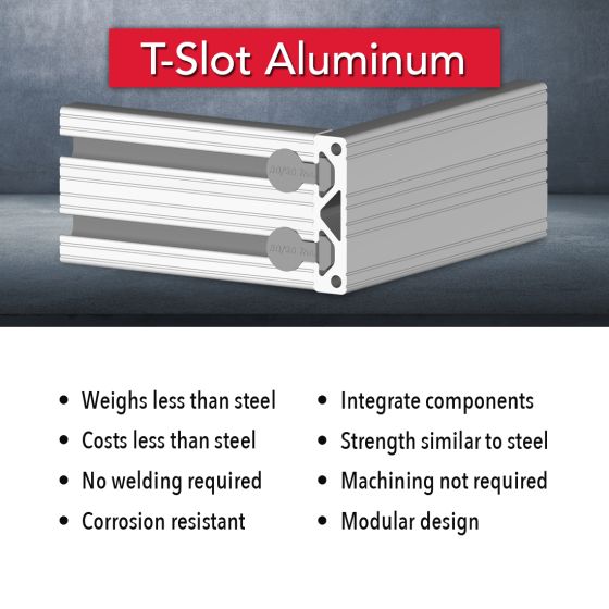 2012 - 2.00” X .50” T-Slotted Profile - Two Adjacent Open T-Slots