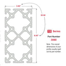 3060 - 3.00" X 6.00" T-Slotted Profile - Twelve Open T-Slots-5