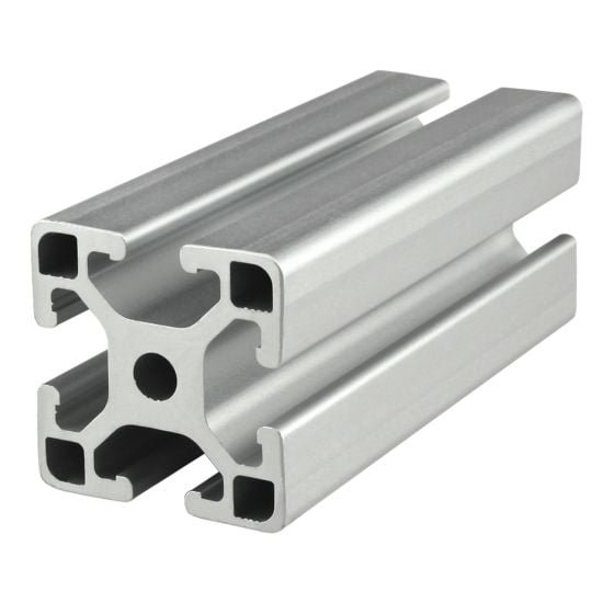 40-4040-Lite- 40mm X 40mm Lite T-Slotted Profile - Four Open T-Slots