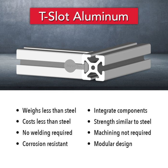 40-4040 - 40mm X 40mm T-SLOTTED EXTRUSION