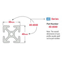 40-4040 - 40mm X 40mm T-SLOTTED EXTRUSION-3
