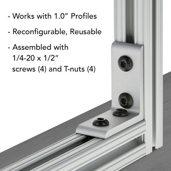 4115 - 10 Series 4 Hole - Tall Inside Corner Bracket