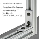 4115 - 10 Series 4 Hole - Tall Inside Corner Bracket-5