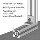 4119-BLACK - 10 Series 2 Hole - Inside Corner Bracket-6