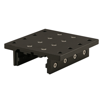 6724-BLACK -  10 Series 4 Slot Mount - Double Flange Long Standard Linear Bearing