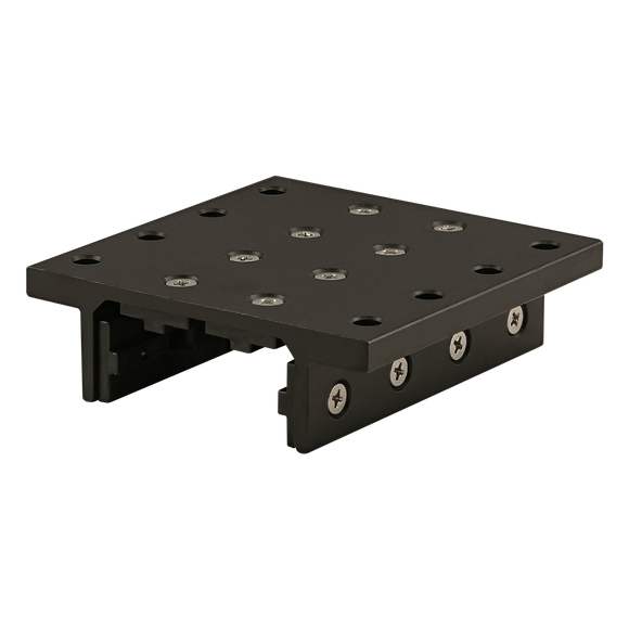 6724-BLACK -  10 Series 4 Slot Mount - Double Flange Long Standard Linear Bearing