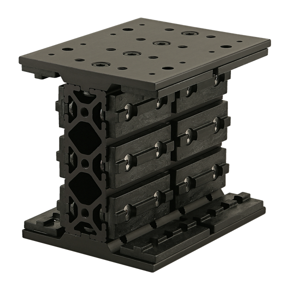 6884-BLACK -  15 Series Long - Double Mount Unibearing&trade; Assembly