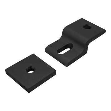 2491-BLACK -  10 Series Single Arm Narrow Mesh Retainer with Narrow Backing Plate