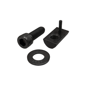 3472 -  Bolt Assembly: 5/16-18 x 1.000" Black SHCS with Washer and Roll-In T-Nut with Flex Handle - Black Zinc