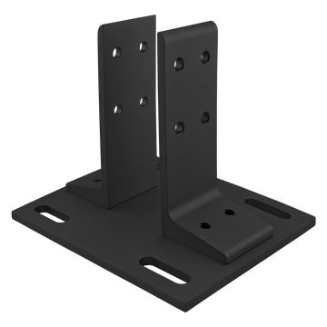 2387-BLACK -  10 Series Floor Mount Base Plate
