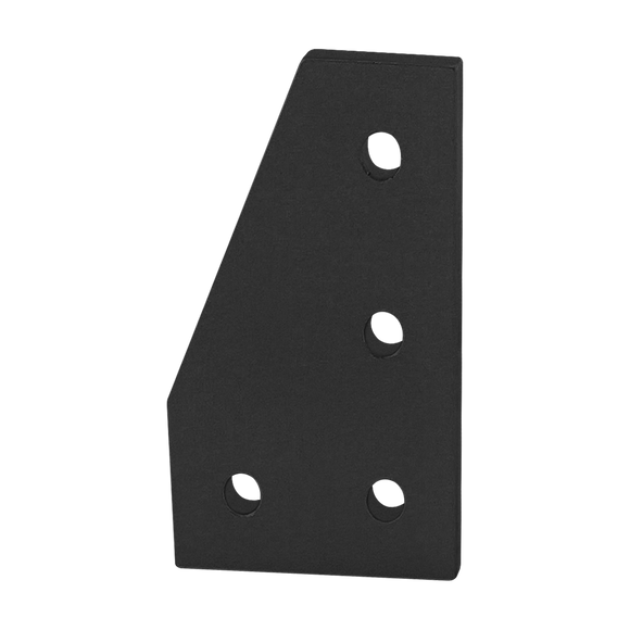 4150-BLACK -  10 Series 4 Hole - 90 Degree Angled Flat Plate
