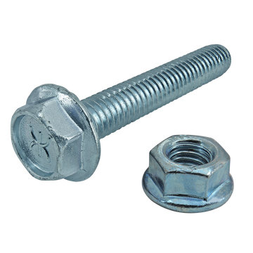 3963 -  Bolt Assembly: M8 x 50mm Blue Flanged Hex Head Bolt and Flanged Hex Nut