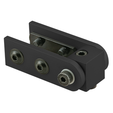 4029-BLACK -  10 Series Right Angle 90 Degree Dynamic Pivot Assembly with Dual Straight Arms