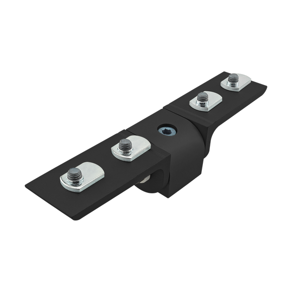40-4432-BLACK -  40 Series Right Angle 90 Degree Dynamic Pivot Assembly with Dual "L" Arms
