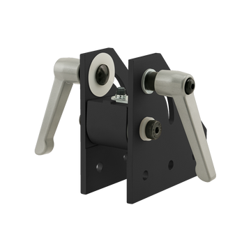 40-4317-BLACK -  40 Series 90 Degree Double Pivot Bracket Assembly with "L" Handles