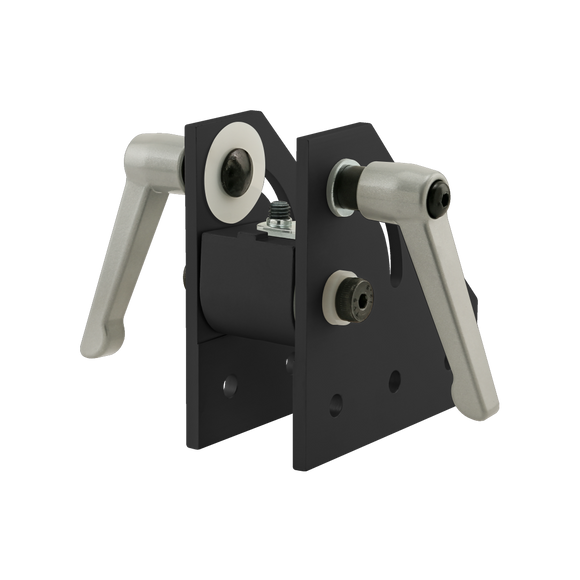 40-4317-BLACK -  40 Series 90 Degree Double Pivot Bracket Assembly with "L" Handles