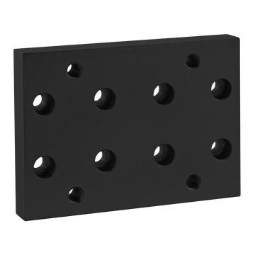 2147-BLACK -  15 Series Heavy-Duty Flange Mount Caster Base Plate