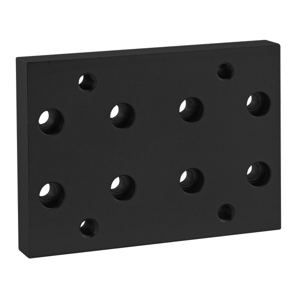 2147-BLACK -  15 Series Heavy-Duty Flange Mount Caster Base Plate