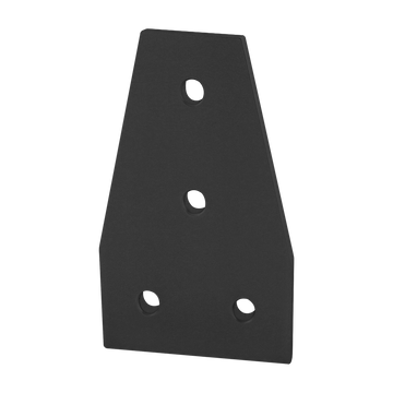 4341-BLACK -  15 Series &amp; Ready Tube 4 Hole - Tee Flat Plate