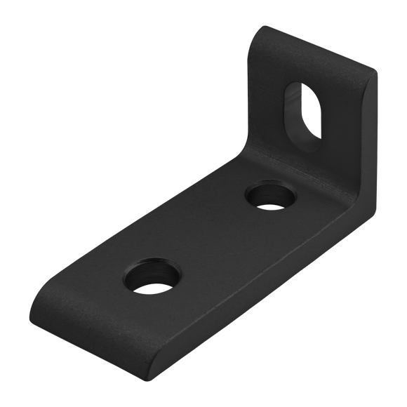 4250-BLACK -  10 Series 3 Hole - Slotted Inside Corner Bracket