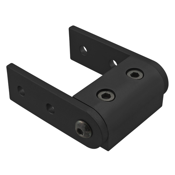 4006-BLACK -  10 Series Universal&nbsp;Right Angle Structural Pivot Assembly&nbsp;with Dual Straight Arms