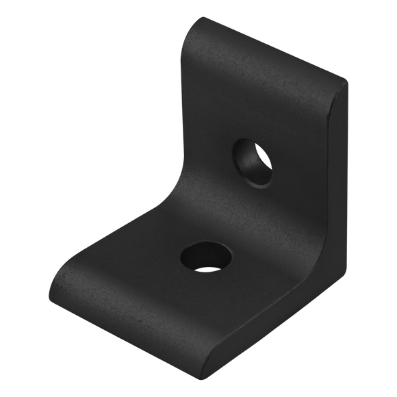 40-4302-BLACK -  40 Series 2 Hole - Inside Corner Bracket
