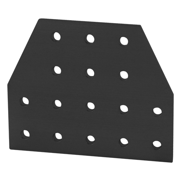 4022-BLACK -  10 Series 16 Hole - Tee Flat Plate